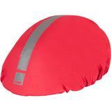 Reflective waterproof helmet cover with elastic binding for adult helmets, branded HUMP, designed for safety and visibility.