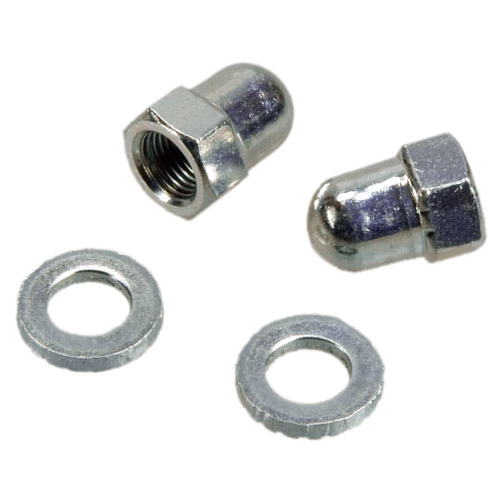 Rohloff Speedhub TS axle nuts and bolts for reliable hub maintenance, shown in close-up on a white background.
