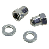 Rohloff Speedhub TS axle nuts and bolts for reliable hub maintenance, shown in close-up on a white background.