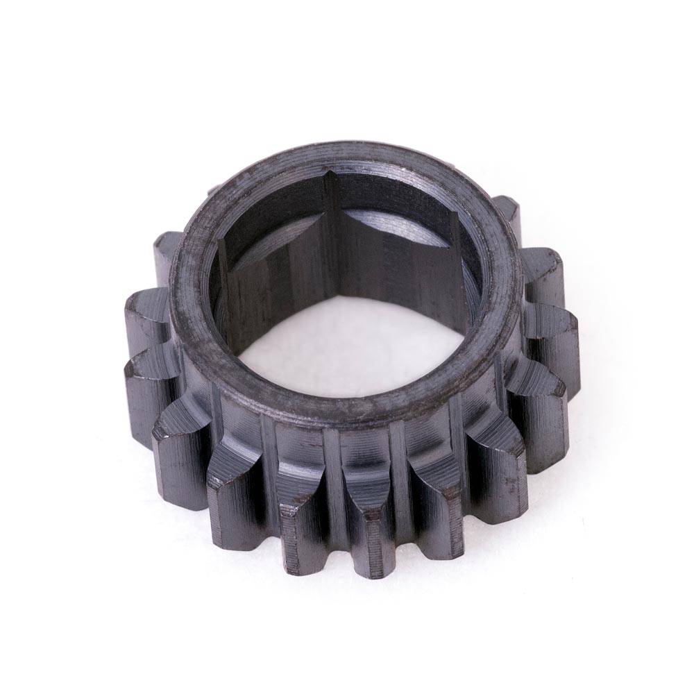 Rohloff Speedhub small cog extension for axle plate, gear upgrade component, shown with metal gear and mounting hardware.