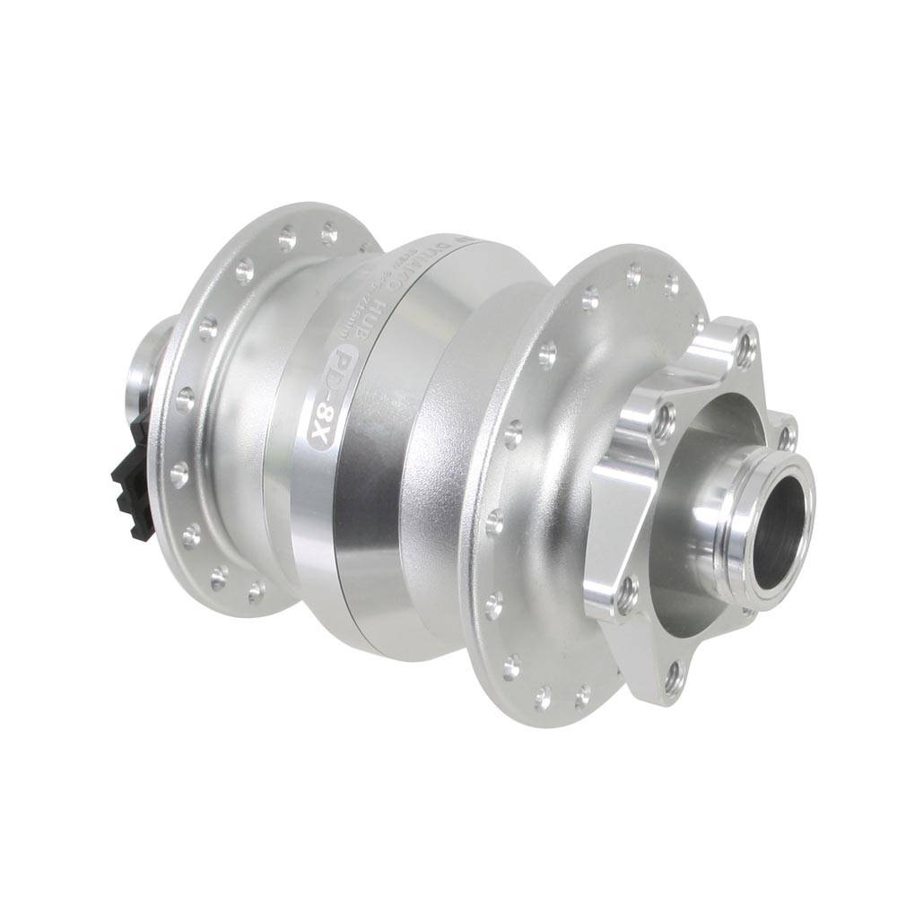 SP Hub PD-8X 110mm boost power dynamo bike hub with 6V3W output, designed for reliable bicycle lighting components