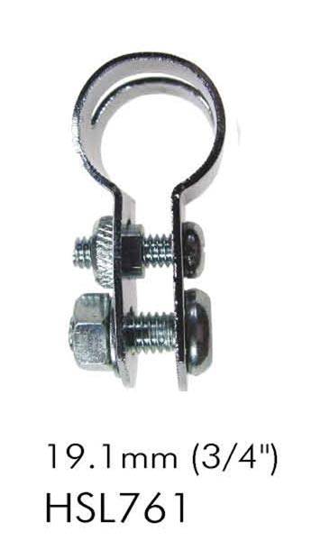 Sturmey Archer brake arm clip for drum brake hub, showing a durable metal component with secure fit design.