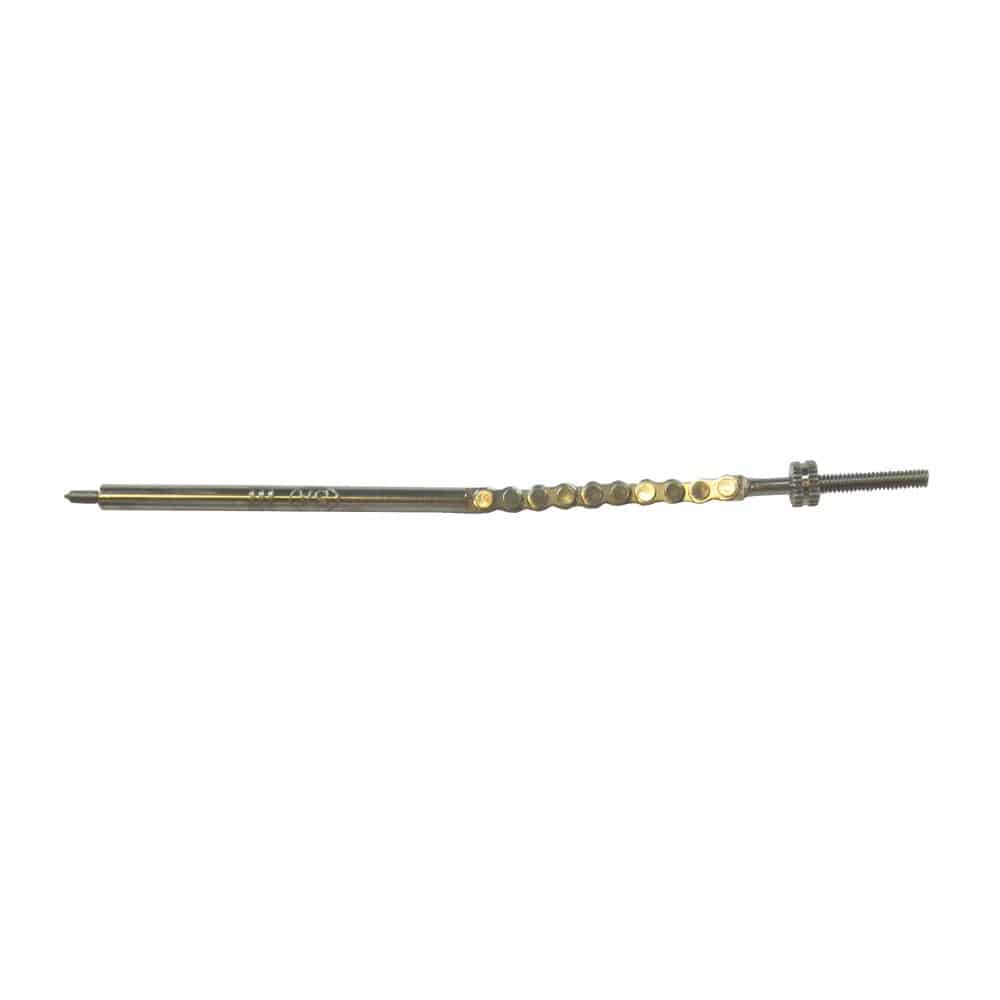 Sturmey Archer 3-speed hub indicator rod replacement part showing metal component with gear markings for bicycle gear indication.