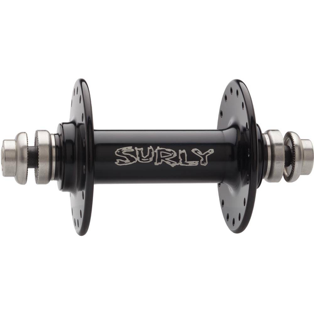 Surly Ultra New front bike hub with quick-release and bolt-on options, durable components for convertible bike wheel setup