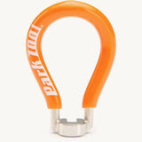 Orange Park Tool SW-6 spoke wrench for E-Bike wheel nipple flats, 0.146-inch size, workshop tool for bike maintenance.