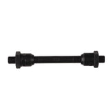 Weldtite axle for bike hubs, durable replacement component for front and rear bike hubs, shown in the image.