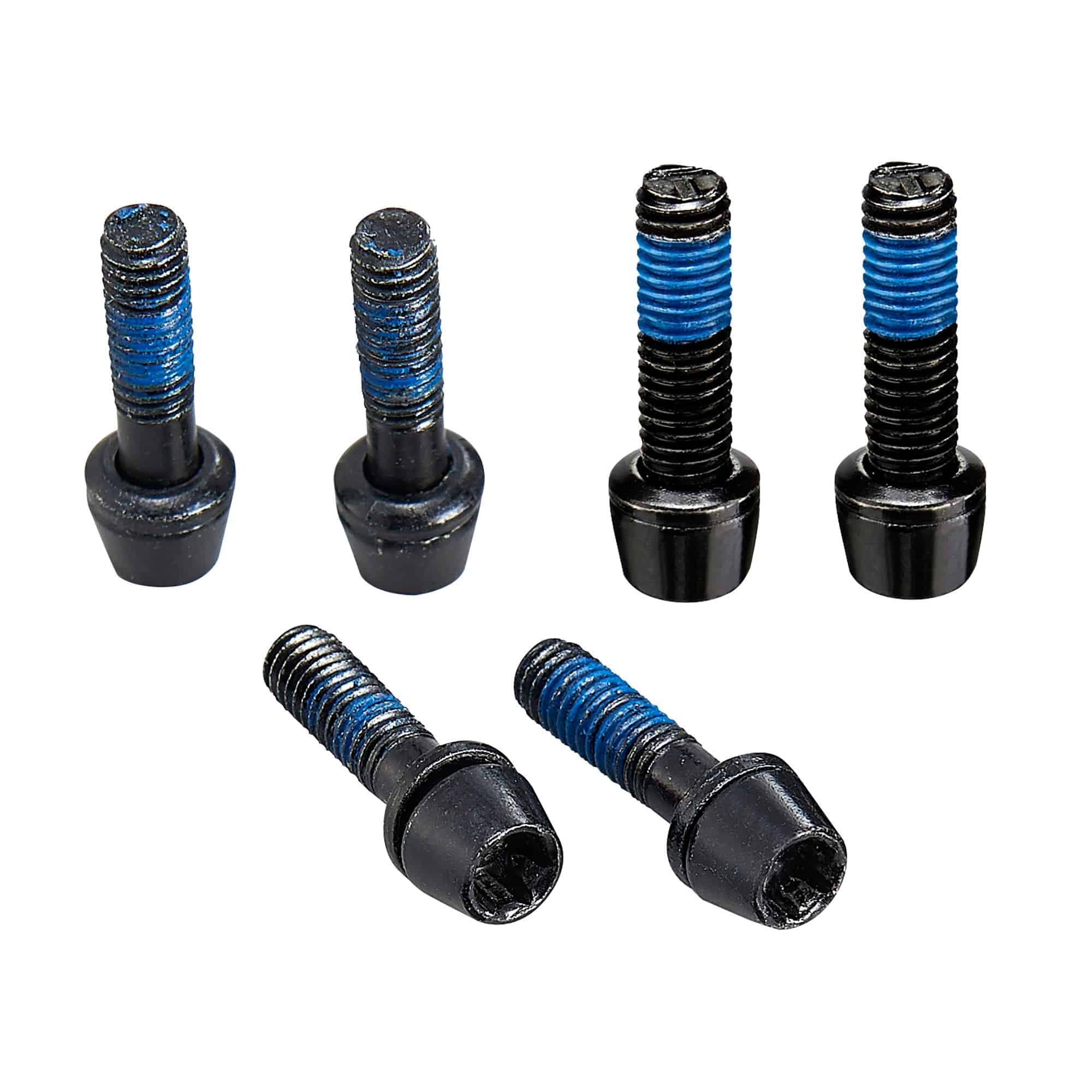 Ritchey WCS C-220 and Toyon stem replacement bolt set for secure steering, shown on a black background.