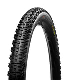 Hutchinson Kraken Racing Lab MTB XC Trail tyre 29x2.40 with tan wall, tubeless ready, mounted on a mountain bike wheel.