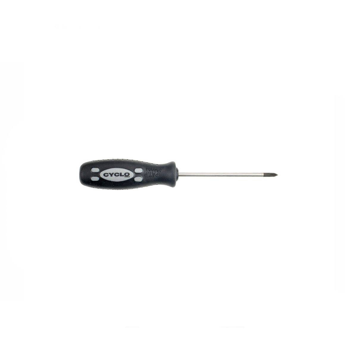 Cyclo Tools Cyclo Philips Screwdrivers 2x125mm set with ergonomic handles, suitable for workshop and repair tasks.