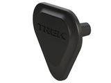 Black Trek low direct mount front derailleur plate cover protecting the seat tube in a bicycle component image.