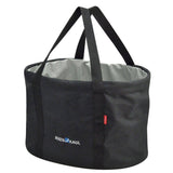 Rixen-Kaul Shopper Pro handlebar bag in black with 24L capacity, designed for cycling storage and accessories.