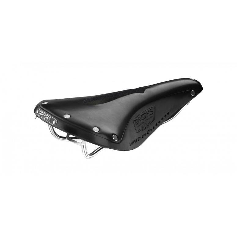 Brooks B17 Carved saddle with cut-out design for pressure relief and comfort, bicycle bike saddle component.