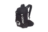 Ergon BA3 E Protect Black backpack for enduro and all-mountain riding with adjustable fit and multiple compartments.