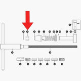 Park Tool 737 retaining nut for HTR-1 bike repair stand, genuine workshop replacement part for tool maintenance.