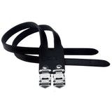 Pair of Cinelli Duo Toe Straps replacement cycling accessories, showing black straps with metal buckle closures.