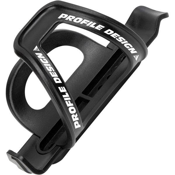 Profile Design Axis reversible side-entry bottle cage for small frame bikes, lightweight aluminum cycling accessory.