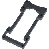 MIK Double Decker Adapter for MIK Plates, bike luggage accessory, shows the black plastic adapter with mounting features.
