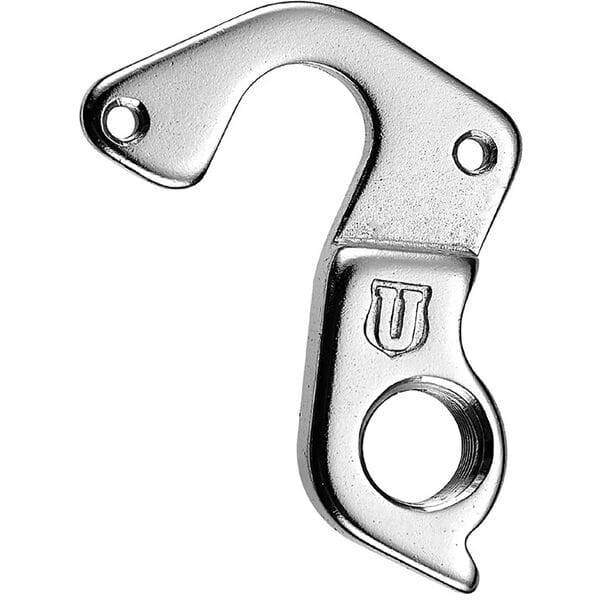 Durable M Part gear hanger replacement component for Cannondale bikes, shown in black with metal mounting points.