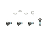 Trek Fetch+ 4 steerer tube assembly hardware kit with M8 x 20mm aluminum components, includes bolts and spacers for bike steering.