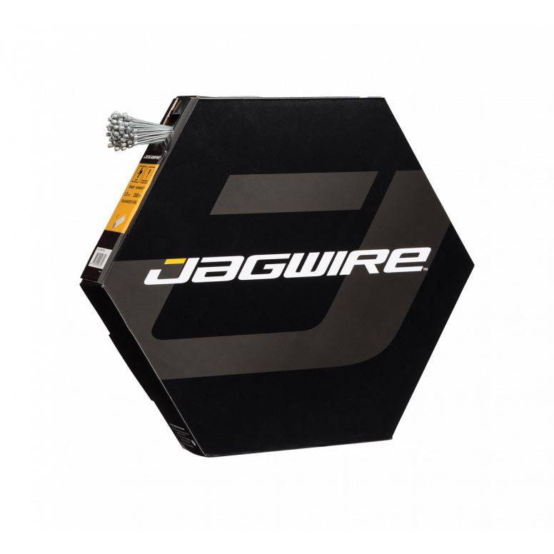 Jagwire Basic Galvanized Shift Cable for Shimano bikes, 2300mm length, pack of 100, for bicycle gear shifting components.