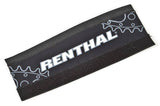Renthal Padded Cell Chainstay Protector with Velcro on a bike frame, providing protection against cable and chain damage.