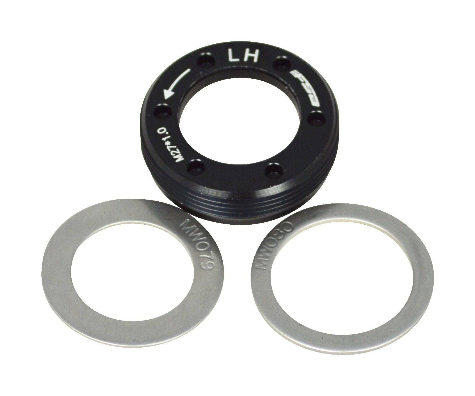 FSA Self Extracting Cap for MegaExo crank bolts, left-hand thread, component part for bicycle cranksets.