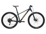 Giant Talon 29 2 mountain bike with suspension, 1x drivetrain, high-volume tires, ready for trail riding.