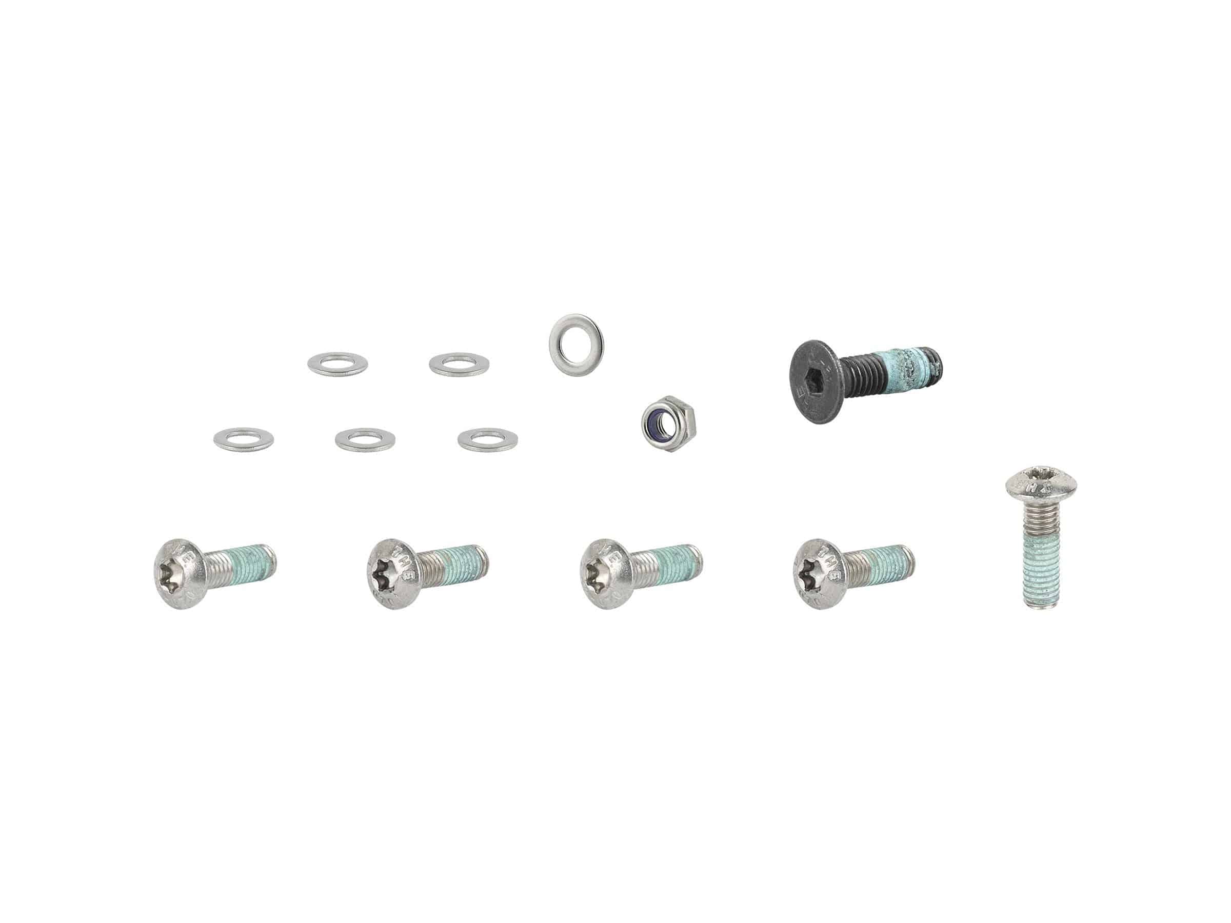 Trek Fetch+ 4 rear fender assembly hardware kit with black 5mm x 18mm replacement parts for bike components.
