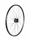 Bontrager Approved TLR Dynamo 6-Bolt Disc Front Wheel 700c in black with no cassette, suitable for bike components.