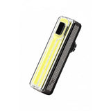Black Moon Sport Helix Max-W 350lm USB-C rechargeable front LED bike light mounted on a bicycle handlebar.