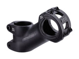 BBB Highrise MTB Stem BHS-25 with 35° angle for 31.8mm handlebars, mountain bike component, close-up view of the stem.
