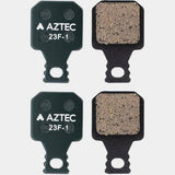 Aztec disc brake pads for Magura MT5 and MT7 e-bike, durable brake components shown in a close-up image.