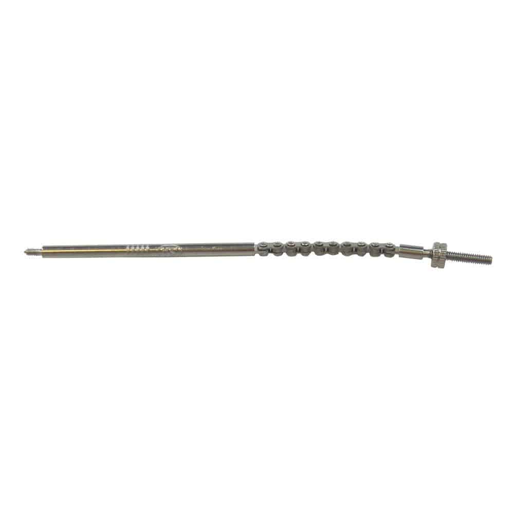 Sturmey Archer 3-speed hub indicator rod replacement component showing metal rod with mounting points for bicycle gear shift.