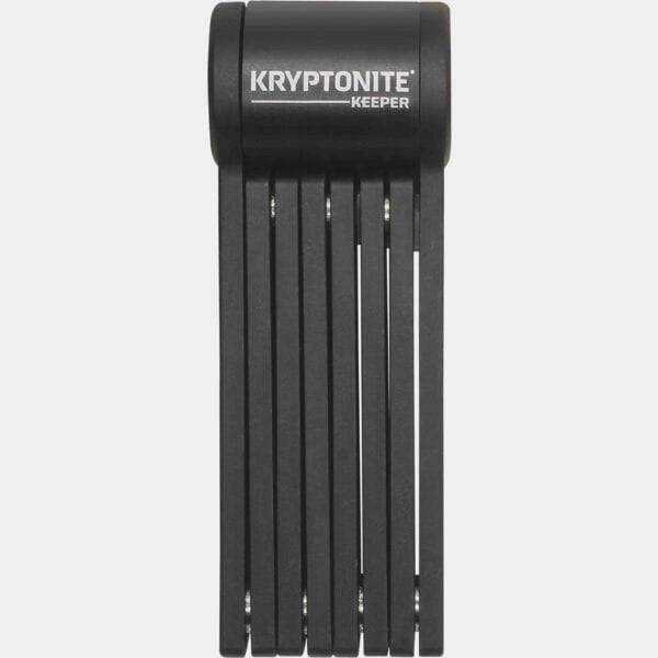 Kryptonite Keeper Mini folding bike lock 80cm with carry bracket and keys, compact security accessory for bicycles.