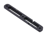 BBB AdaptRail Mounting Bracket BBC-120 for bike bottle cages and accessories, shown attached to a bicycle frame.