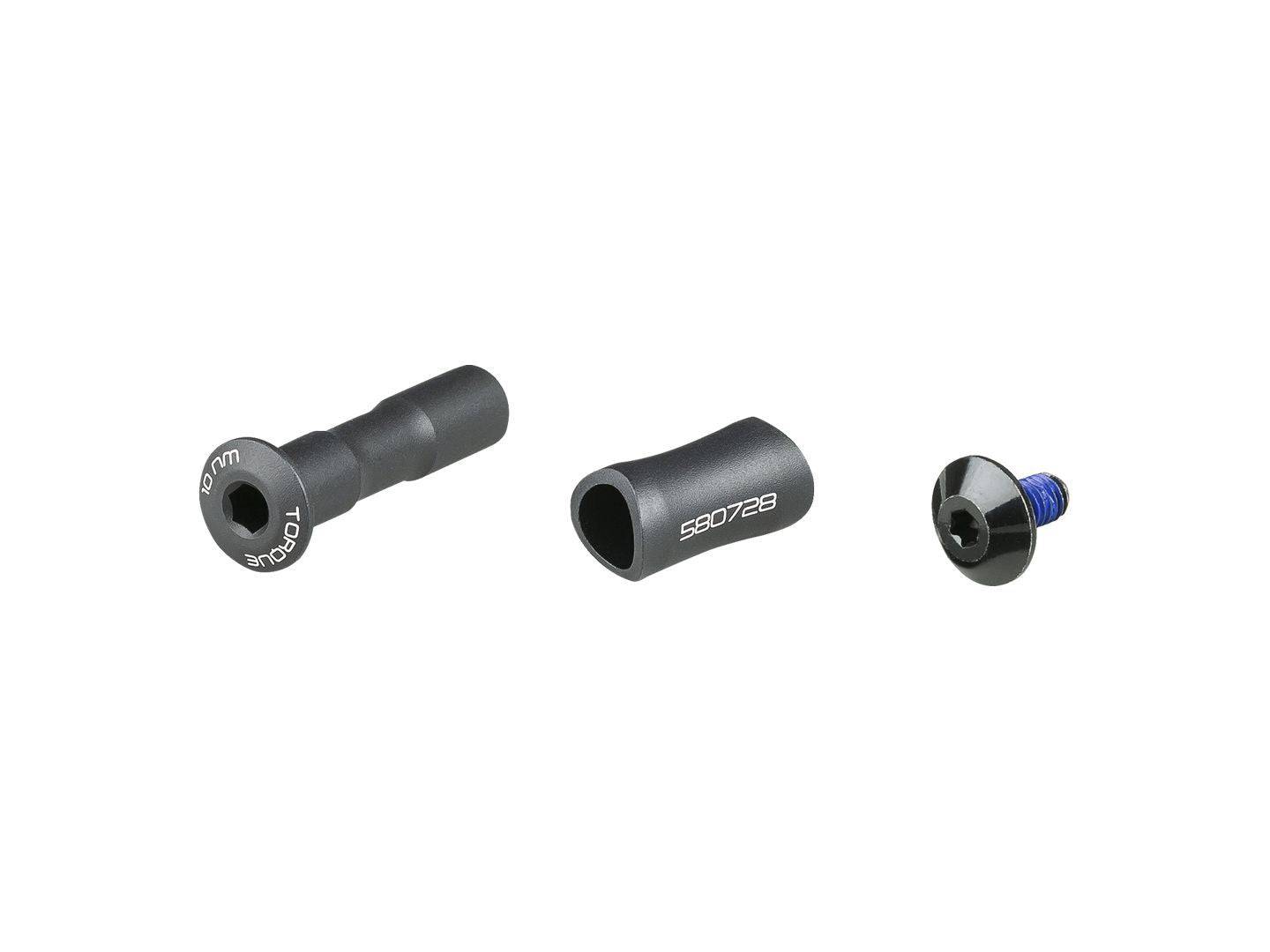Trek Supercaliber 29 rear suspension mounting hardware kit in black, including rear strut hardware components.