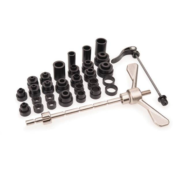Park Tool HBP-1 Hub Bearing Press for bicycle cartridge hub bearings, used in bike workshop maintenance and repair.
