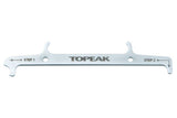 Topeak silver chain hook and wear indicator tool for accurate bike chain measurement, designed for workshop use