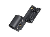 Trek Domane 2020 internal downtube cable guide and Di2 battery holder in black, showing bike component details.