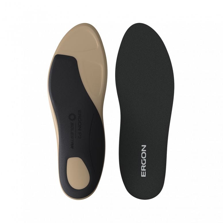 Ergon IP Touring Solestar cycling insoles and accessories, designed for comfort and efficiency in cycling footwear.