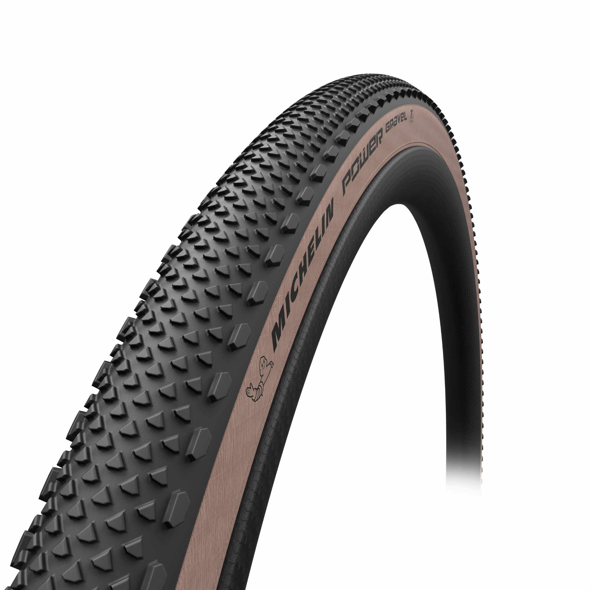 Michelin Power Gravel tubeless-ready tyre with bead, bead Protek technology, designed for gravel cycling components.