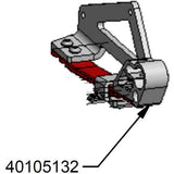 Thule CAS right suspension assembly for Chinook Chariot, a replacement accessory part with metal components and mounting points.