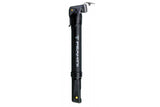 Topeak Peakini II black compact bike pump for quick tire inflation, shown with its small, portable design and easy-to-use features.