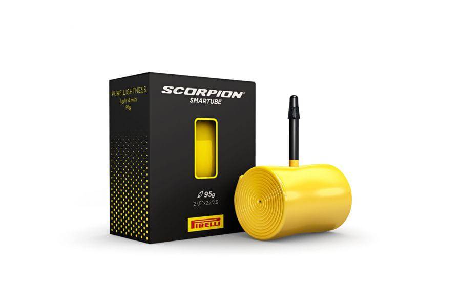 Pirelli Scorpion MTB smartubes inner tube with Presta valve for disc brake mountain bikes, component for bicycle tires.