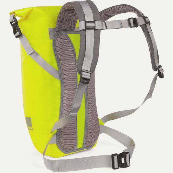 HUMP waterproof 20L reflective backpack with ergonomic design and weatherproof features, ideal for outdoor accessories.