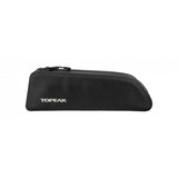 Topeak Fastfuel Drybag II black top tube bike bag with weatherproof design and 0.8L capacity for cycling accessories.
