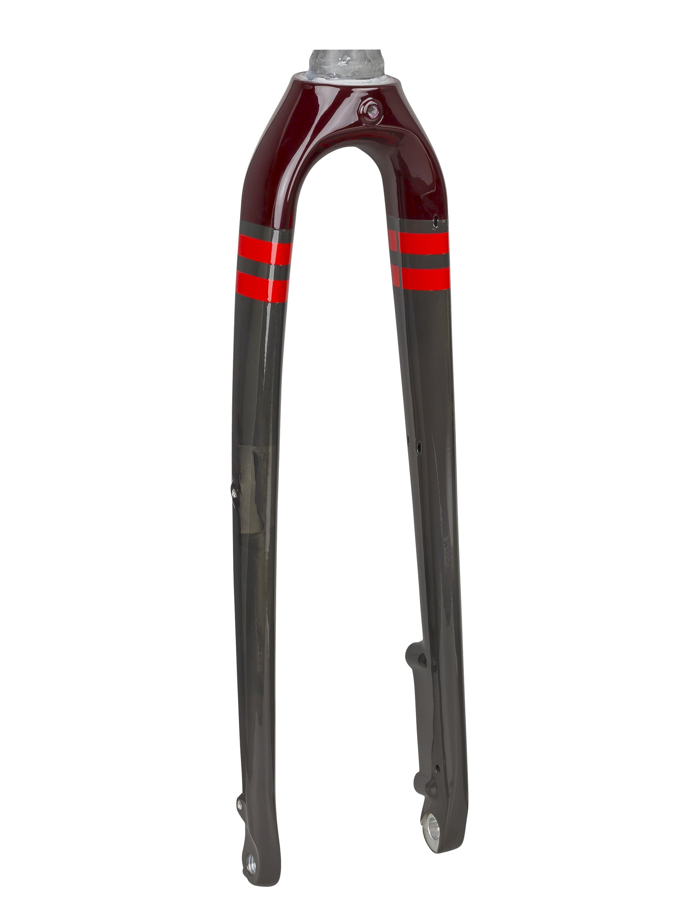Trek Checkpoint SL 700C rigid gravel bike fork for performance and steering upgrade, shown from side view with black finish.