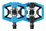 Crank Brothers Double Shot 2 hand pump with durable hybrid design, mountain bike accessories for inflating tires.