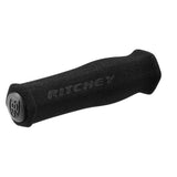 Ritchey WCS Truegrip Ergo neoprene mountain bike handlebar grips in black, 130mm length, designed for MTB cycling.