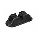 Topeak black bike front wheel chock stabilizer for tires up to 29" x 2.6", designed to keep the bike steady during storage or maintenance.